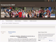 Tablet Screenshot of corporacionbyv.org